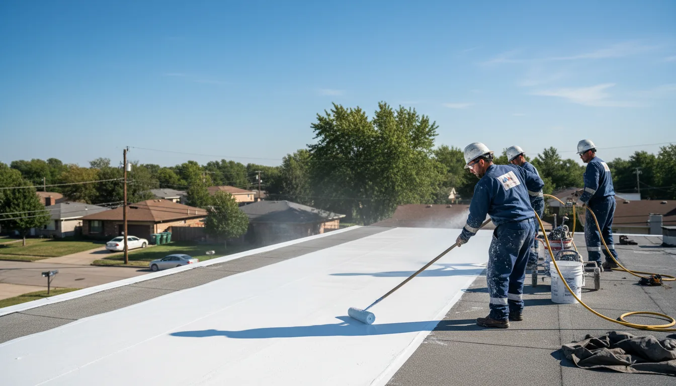 Commercial roof coating in Fredericktown, OH near me